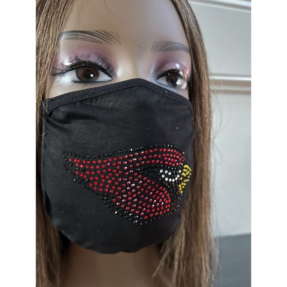 Arizona Cardinals Bling Rhinestone Face Mask - Picture 9 of 11